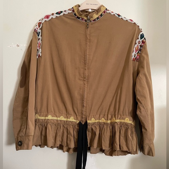 Zara Boho Tribal Beaded Fringe Shirt /Jacket - Picture 16 of 16